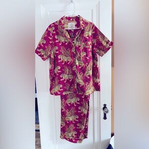 PRINTFRESH Pink Bagheera Tiger Print Pajamas